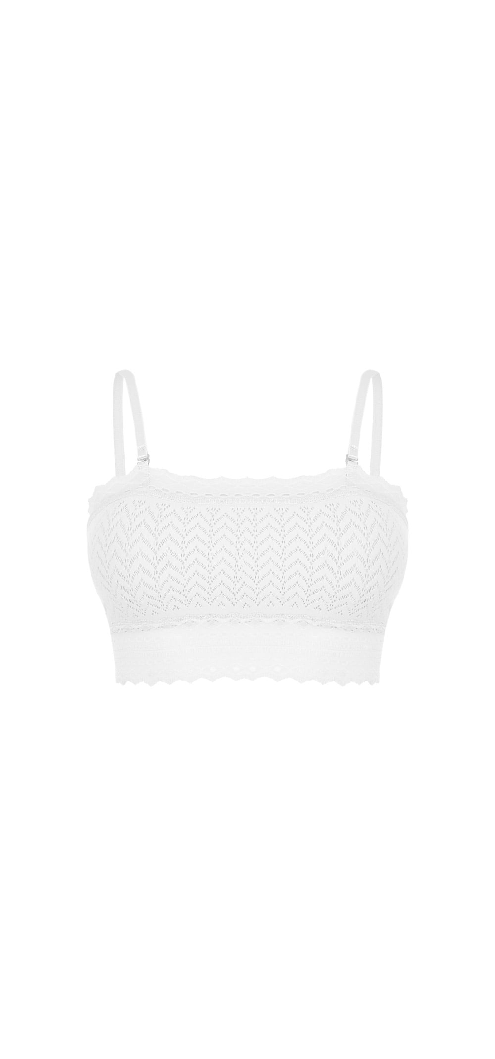 Top Bandeau Renda Adulto Cheia De Graça Scala - Loja Scala