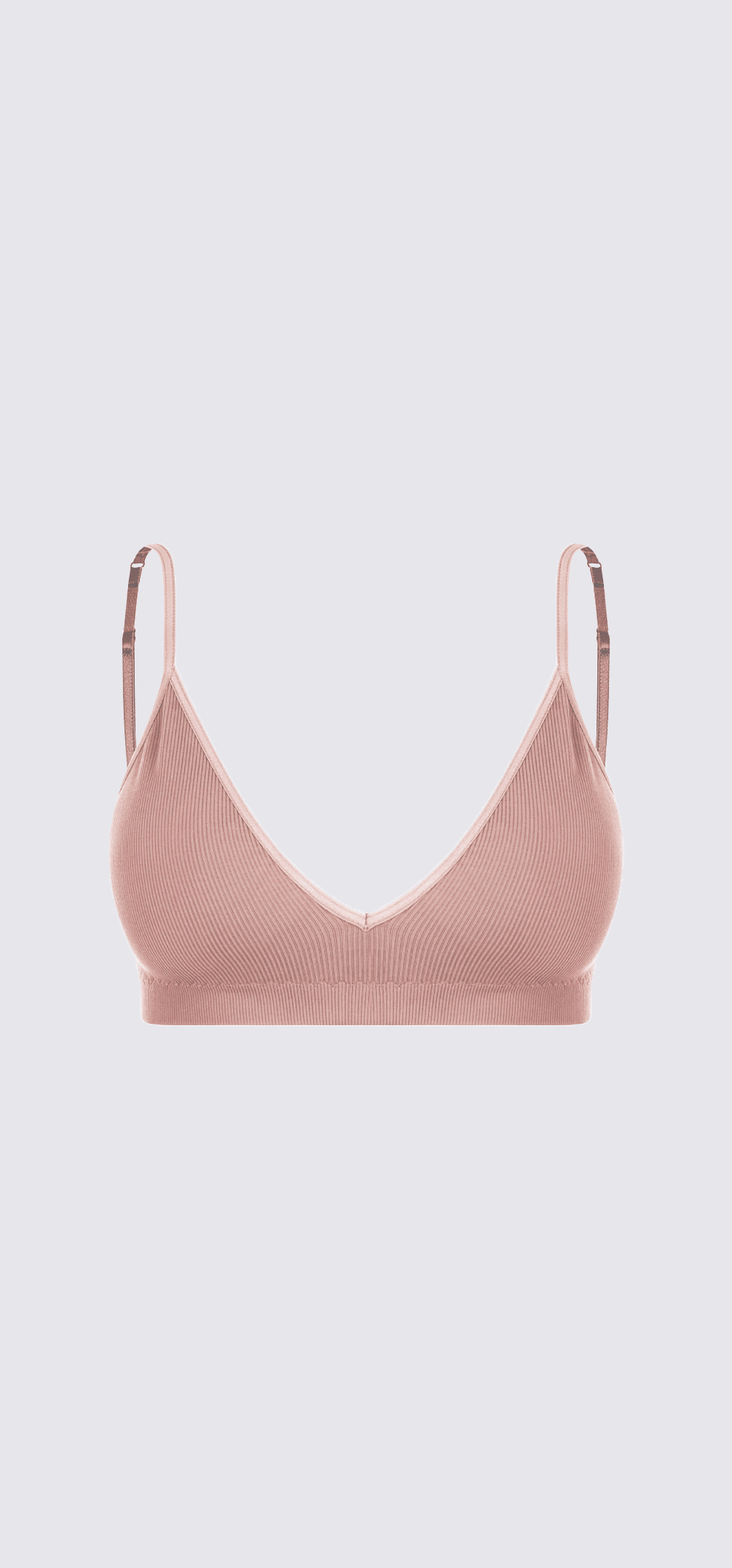 Ribbed Seamless Triangle Bralette